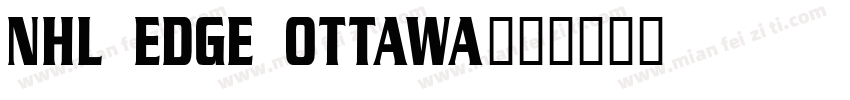 NHL Edge Ottawa字体转换